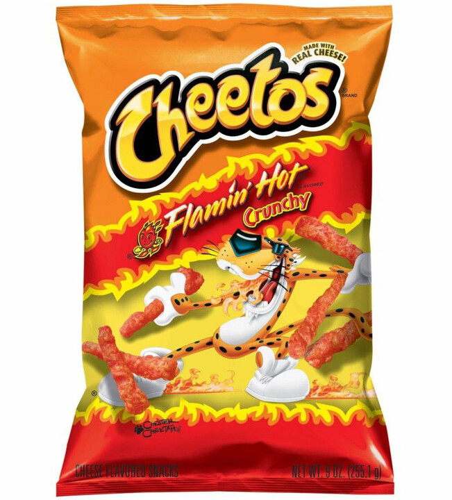 Cheetos Crunchy Flamin Hot, křupky, 226 g