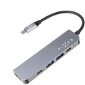 FIXED USB-C hliníkový hub 5v1, šedá_151787148