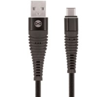 Forever datový kabel USB-C, černá GSM036396