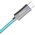 Mcdodo Knight rychlonabíjecí datový kabel microUSB s inteligentním vypnutím napájení, 1,5m, modrá_1265567840