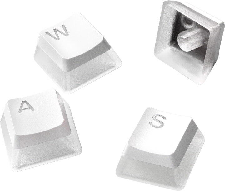 SteelSeries vyměnitelné klávesy PrismCaps, PBT, 120 kláves, bílé, US_65060101