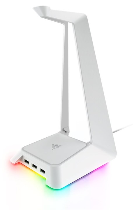 Razer Base Station Chroma držák sluchátek, Mercury Edition, USB 3.0 Hub, RGB LED_416136766