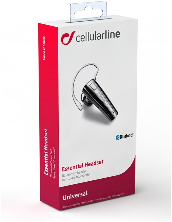 CellularLine headset Essential , BT v 3.0, černá_261917433