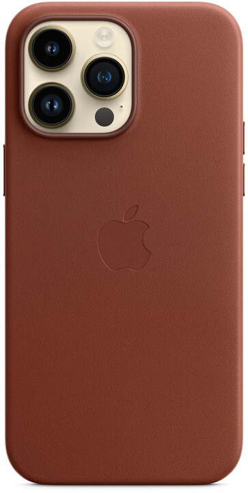 Apple kožený kryt s MagSafe pro iPhone 14 Pro Max, cihlově hnědá_1528293440