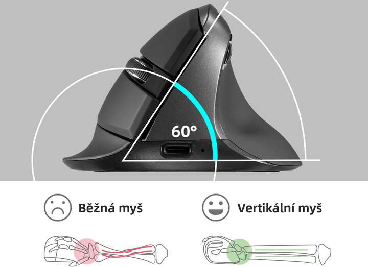 CZC.Office Kite One, ergonomická, bezdrátová, tichá_1136064035