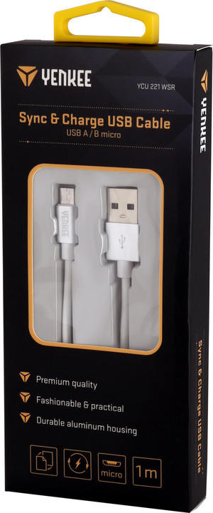 YENKEE YCU 221 WSR kabel USB / micro 1m_1517984960