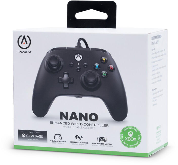 PowerA Nano Enhanced Wired Controller, černá (PC, Xbox Series, Xbox ONE)_249391347