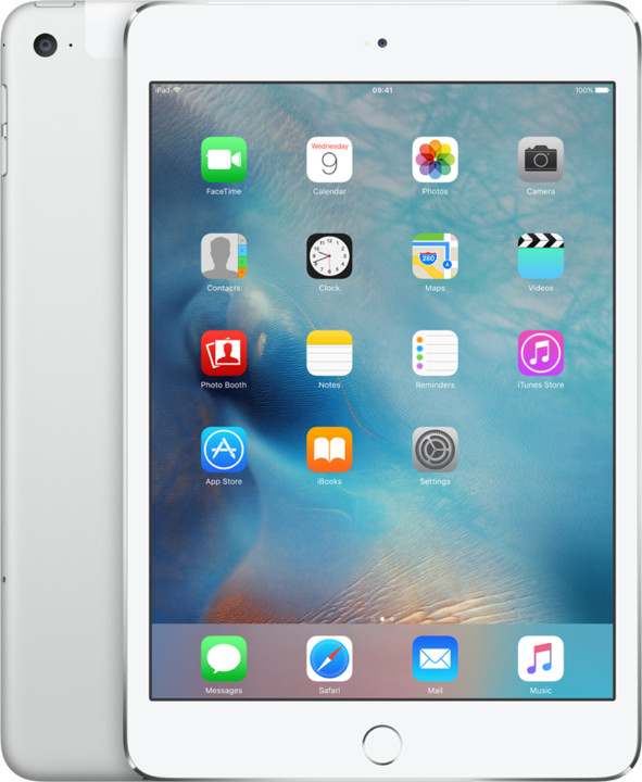 Apple iPad Mini 4, Cell 128GB, Wi-Fi, stříbrná_1723721380