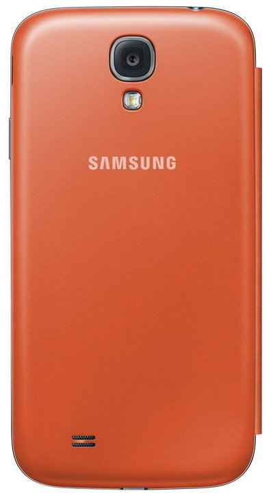 Samsung flipové pouzdro S-view EF-CI950BO pro Galaxy S4, oranžová_2010666251