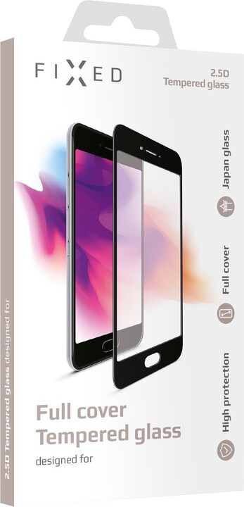 FIXED ochranné tvrzené sklo Full-Cover pro Xiaomi Mi9 Lite, s lepením přes celý displej, černá_566946179