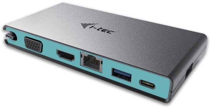 i-tec USB-C 4K Travel dokovací stanice - multifunkční adaptér, 1x HDMI 4K Ultra HD nebo 1x VGA_1162939293