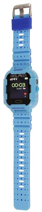 Helmer LK 708 dětské hodinky s GPS lokátorem s možností volání, vodotěsné, nárazuvzdorné, modré_639688557