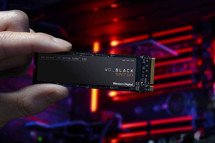WD Black SN750, M.2 - 500GB