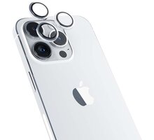 EPICO hliníkové tvrzené sklo na čočky fotoaparátu pro iPhone 14 Pro/14 Pro Max, stříbrná_686068612
