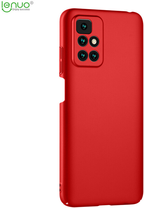Lenuo Leshield zadní kryt pro Xiaomi Redmi 10, červená_1868755855