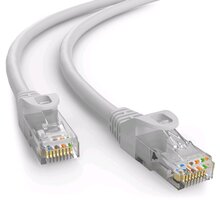 C-TECH kabel UTP, Cat6, 0.25m, šedá CB-PP6-025