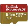 SanDisk Micro SDXC Extreme Plus 64GB 100MB/s A1 UHS-I U3 V30 + SD adaptér_372157154