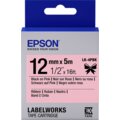 Epson LabelWorks LK-4PBK, páska pro tiskárny etiket, 12mm, 5m, černo-růžová_142457342