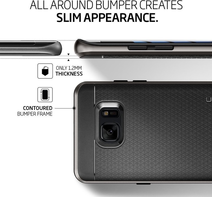 Spigen Neo Hybrid pro Galaxy Note 7, gunmetal_503545461