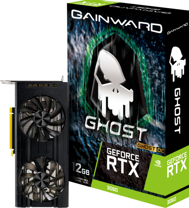 Gainward GeForce RTX 3060 Ghost OC, LHR, 12GB GDDR6_482997346