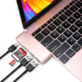 Satechi TYPE-C Passthrough USB Hub (3x USB 3.0,MicroSD), růžová/zlatá_1224828938