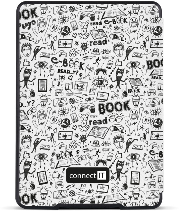 CONNECT IT Doodle pouzdro pro Amazon NEW Kindle Paperwhite 4 (2018), bílá_1249072639