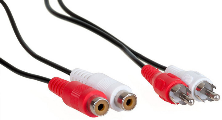 AQ KAS025 - 2xRCA (cinch) - 2x RCA (cinch) prodlužovací audio kabel, 2,5m_597853354