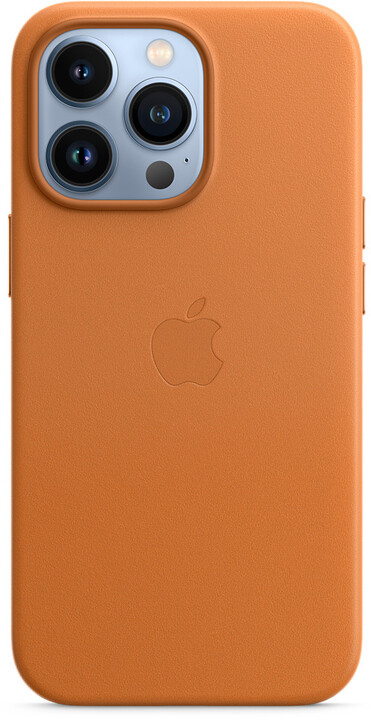 Apple kožený kryt s MagSafe pro iPhone 13 Pro, zlatohnědá_1083364255