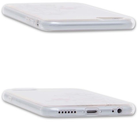 EPICO pružný plastový kryt pro iPhone 6/6S HOCO FLOWERS - transparentní bílo-růžová_520086728