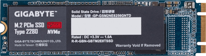GIGABYTE SSD, M.2 - 256GB_360148930