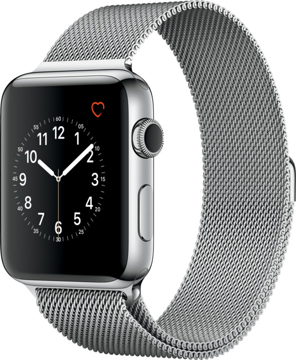 Apple Watch 2 42mm Stainless Steel Case with Silver Milanese Loop_14330744