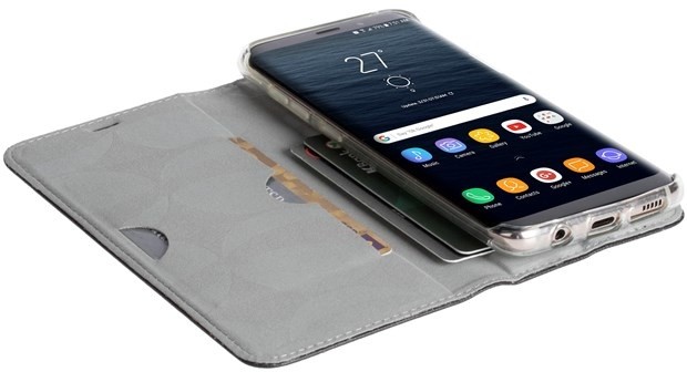 Krusell MALMÖ 4 Card FolioCase flipové pouzdro pro Samsung Galaxy S8, černá_47960099
