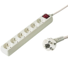 Prodlužovací kabel 230V 2m (6x zásuvka, vypínač)_938124473