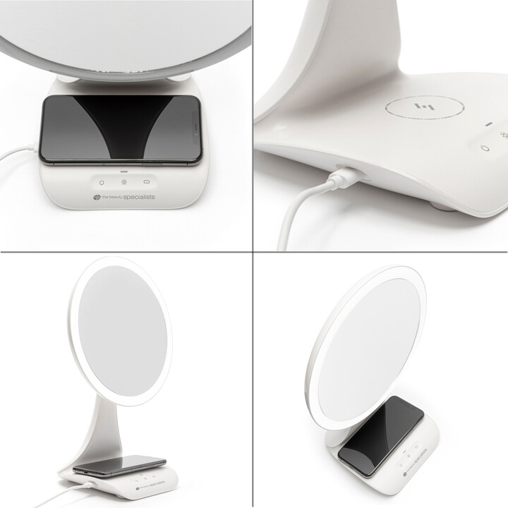 RIO WIRELESS CHARGING MIRROR WITH LED LIGHT X5 Magnification_110863669