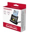 AXAGON CRE-SM4N, USB-A StandReader čtečka kontaktních karet Smart card (eObčanka), kabel 1.3m_1323524092