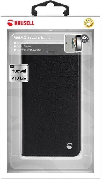 Krusell MALMÖ 4 CARD flipové pouzdro pro Huawei P10 Lite, černá_804451543