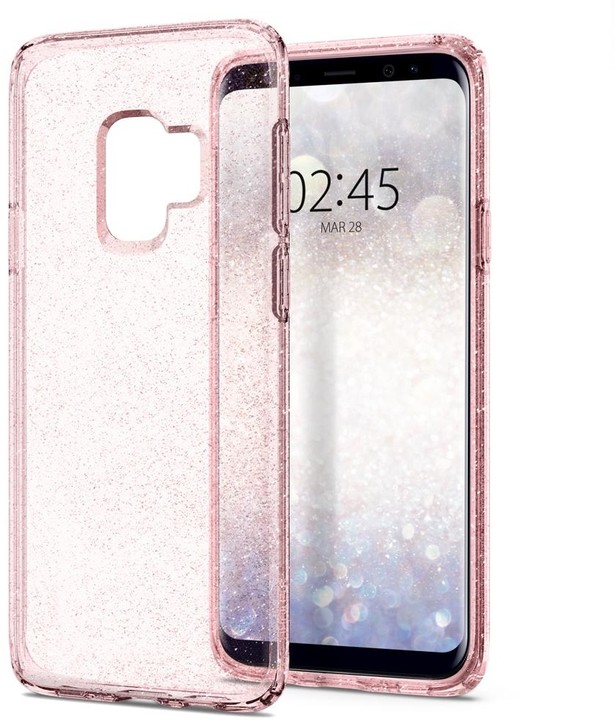 Spigen Liquid Crystal Glitter pro Samsung Galaxy S9, rose_1299837083