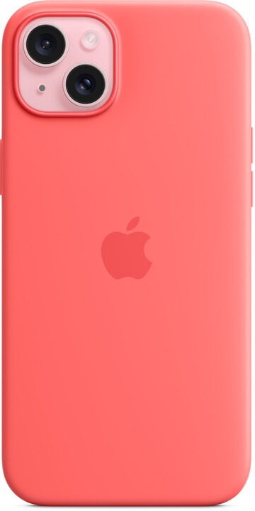 Apple Silikonový kryt s MagSafe pro iPhone 15 Plus, světle melounová_1503338480
