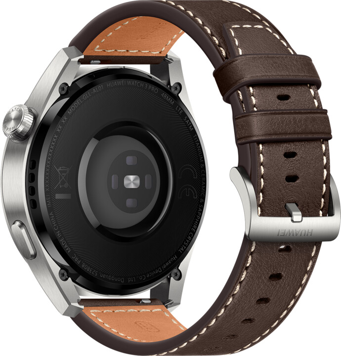 Huawei Watch 3 Pro, Titanium Gray, Dark Brown Leather_1291135904