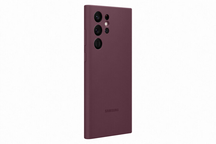 Samsung silikonový zadní kryt pro Galaxy S22 Ultra, červená_1760597590