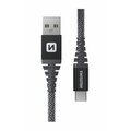 SWISSTEN odolný datový kabel USB-A - USB-C, 60W, kevlarový, 1.5m, černá_752511956