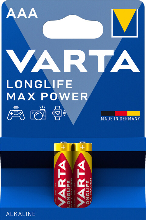 VARTA baterie Longlife Max Power AAA, 2ks