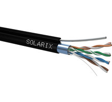 Solarix instalační kabel CAT5E FTP PE F samonosný 305m/cívka SXKD-5E-FTP-PE-SAM_1165371342
