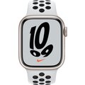Apple Watch Nike Series 7 GPS, 41mm, Starlight, Platinum Black Sport Band_263690446