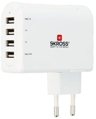 SKROSS Euro USB nabíjecí adaptér, 4800mA, 4x USB výstup_1858066101