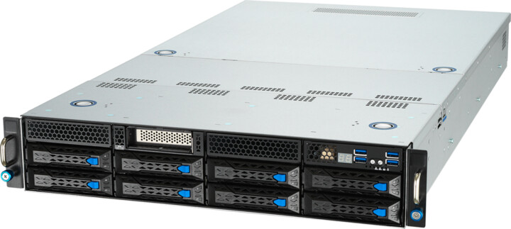 ASUS ESC4000A-E10/1600W, EPYC, LGA4094, 8x RAM, 8x3,5&quot;/2,5&quot; SATA/SAS+2xNVMe Hot-swap, 1600W, 2U_342940298