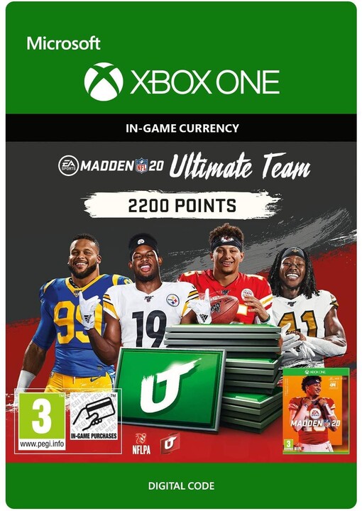 Madden NFL 20 - 2200 MUT Points (Xbox ONE) - elektronicky_1024143122