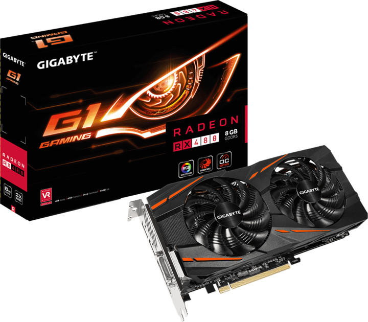 GIGABYTE Radeon RX 480 G1 Gaming, 8GB GDDR5_868443473