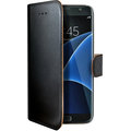 CELLY Wally pouzdro pro Samsung Galaxy S7 Edge, PU kůže, černá_1258118253