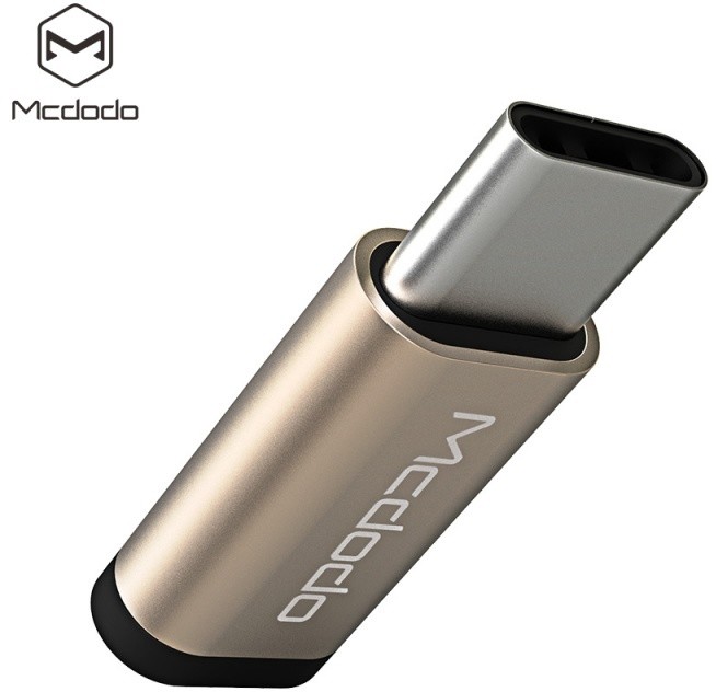 Mcdodo redukce z microUSB na USB-C (11x25x5 mm), zlatá_810905533